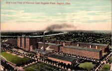 1913 Bird's-eye View of NCR National Cash Register Plant, Dayton OH postcard picture