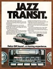 1978 Delco GM-Sound Vintage Print Ad/Poster 70s Car Stereo Man Cave Bar Pop Art picture
