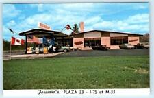ALGER, Michigan MI ~Roadside FORWARD'S PLAZA 33 Shell Gas Station 1960s Postcard picture