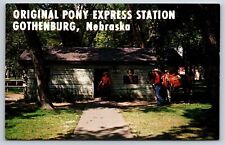 Theme~Gothenburg Nebraska~Original Pony Express Station @ City Park~Vintage PC picture