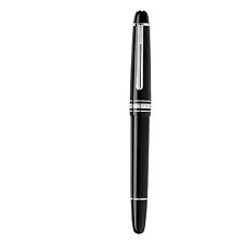 New Authentic Montblanc Meisterstuck Rollerball Pen Black Platinum Black Friday  picture