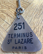 Vintage Hotel Terminus St. Lazare Paris France Hotel Room Key #251 picture