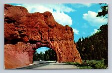 Red Canyon Highway to Bryce Canyon National Park Utah Postcard c1959 picture