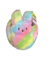Peeps Plush Bunny Easter Basket Rainbow 11.5