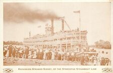 Postcard C-1910 Streckfus steamboat Mississippi river advertising TR24-2758 picture