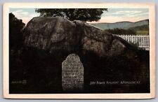New York Adirondacks John Brown Monument Headstone Memorial Vintage UNP Postcard picture