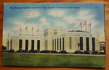 Sam Houston Coliseum and Music Hall, in Civic Center, Houston TX linen postcard picture