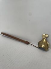 Vintage Solid Brass Candle Snuffer Fish Made In India picture