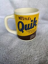 Set Of 2 Vintage Nestle Quik Coffee Mug Cup - Restaurant Style - Made In USA picture