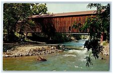 c1950's The Honey Run Covered Bridge Near Chico California CA Vintage Postcard picture