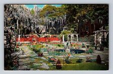 Savannah GA-Georgia, Garden At Wormsloe, Antique, Vintage Souvenir Postcard picture