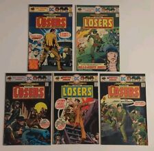 Our Fighting Forces #158 159 160 161 162 The Losers DC Comics 1975 VF Comic Lot  picture
