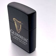 ZIPPO Guinness Beer Logo Lighter With Guinness Harp Emblem Black Matt 218 picture
