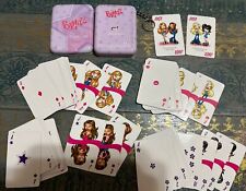 Vintage BRATZ Dolls Playing Cards Deck in METAL TIN KEY RING GIRLS NITE OUT Y2K picture