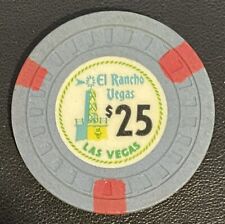 El Rancho Vegas Casino Las Vegas Nevada $25 Chip 1940s picture