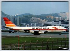 Airplane Postcard Air Hong Kong Airlines Boeing 747-132 at Hong Kong CF7 picture