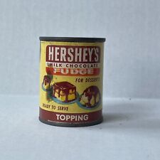 Vintage Hershey's Milk Chocolate Fudge tin can paper label picture