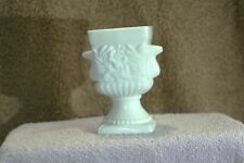 candle holder blue tint milk glass picture