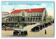 1936 Municipal Auditorium Band Stand Ocean Park California CA Vintage Postcard picture