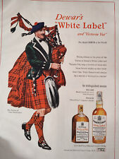 1948 Esquire Art Ads Dewar's White Label Scotch Whiskey Van Heusen Shirts picture