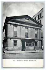 c1910's Mechanics Library Building Altoona Pennsylvania PA Vintage Postcard picture