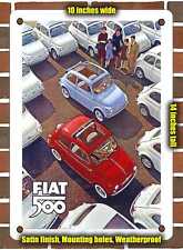 METAL SIGN - 1959 Fiat 500 Convertible - 10x14 Inches picture
