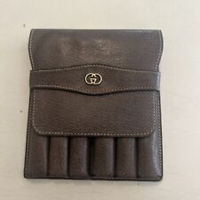 Gucci Cigar Pouch Case Holder Italy GG Logo H12.5cm x W11cm x D1.5cm Tabacco picture