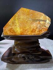 2.92LB Natural Rutile crystal quartz crystal Mineral specimen reiki heal+stand picture