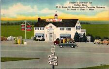 Vintage Postcard Snyder's Gateway Inn Route 30 Amoco Gas Pennsylvania A5 picture