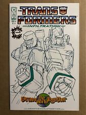 Transformers Infiltration #4 2006 Sketch Retailer Exclusive Variant IDW Comic picture