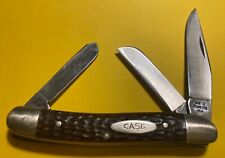 CASE XX 6318 HP (3) Blade (3 1/2”) Bone Handles In Used Excellent Condition picture