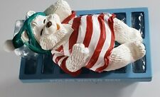 Vintage 1993  Hallmark  Ice Cube Tray Bear Polar Bear  Water Bed Clip Ornament  picture
