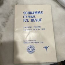 Schramms 5th Annual Ice Revue Program 1957 picture