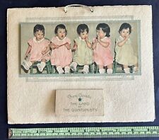 Rare, Unused Dionne Quintuplets 16-month 1937 Calendar, Greetings Co., Toronto picture