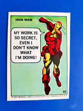 1967 Philadelphia Gum Marvel Super Heroes Stickers #40  Iron Man picture
