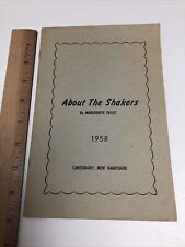 vtg 1958 ABOUT  THE SHAKERS Pamphlet Canterbury NH Marguerite Frost picture