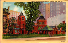 Vintage C 1947 Little Church Around The Corner 1 E 29th St, New York NY Postcard picture
