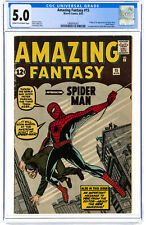 Amazing Fantasy #15 CGC 5.0 Marvel 1962 1st Spider-Man Holy Grail Q3 191 cm picture