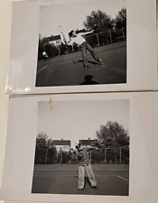 Vintage Photos Man and Woman Playing Tennis 2 Photos picture