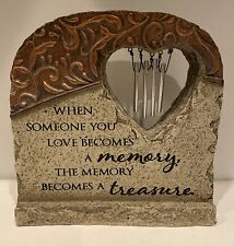 Arnolds Florist Bronze Chime When Someone You Love Becomes A Memory Figurine picture