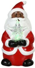 Santa Light-Up Decor Figurine Christmas Decoration African American picture