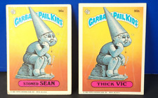 Topps 1986 Garbage Pail Kids GPK OS3 Thick Vic Stoned Sean 90a & 90b picture