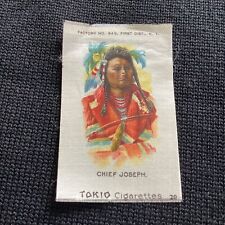 1910s S67 649 Tobacco Silk - American Indian Portrait Series - Chief Joseph #20 picture