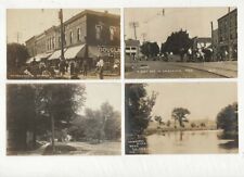 4 RPPC Photo Postcards Views of Galesburg Michigan 1908, 1912, 1918 picture