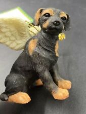 Rottweiler Guardian Angel Dog Christmas Ornament Figurine Statue Ganz Resin Pup picture