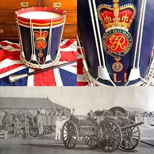 Amazing WW1 42nd Brigade, Royal Field Artillery “George V” Regimental Side Drum. picture