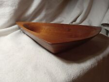 Mid-Century Modern Wooden Triangle Shaped Serving Bowl (175) picture
