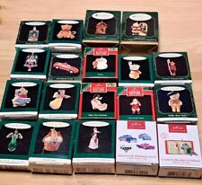 Lot of 19 Miniature Mini Hallmark Christmas Ornaments In Boxes picture