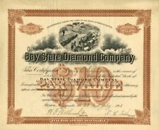 Bay State Diamond Co. of Brazil, S. A. - Stock Certificate - Mining Stocks picture