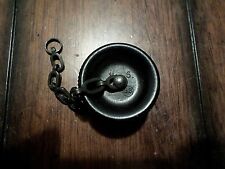 WWII U.S MILITARY CANTEEN BAKELITE CAP SCREW LID WITH CHAIN & CORK ALL ORIGINAL picture